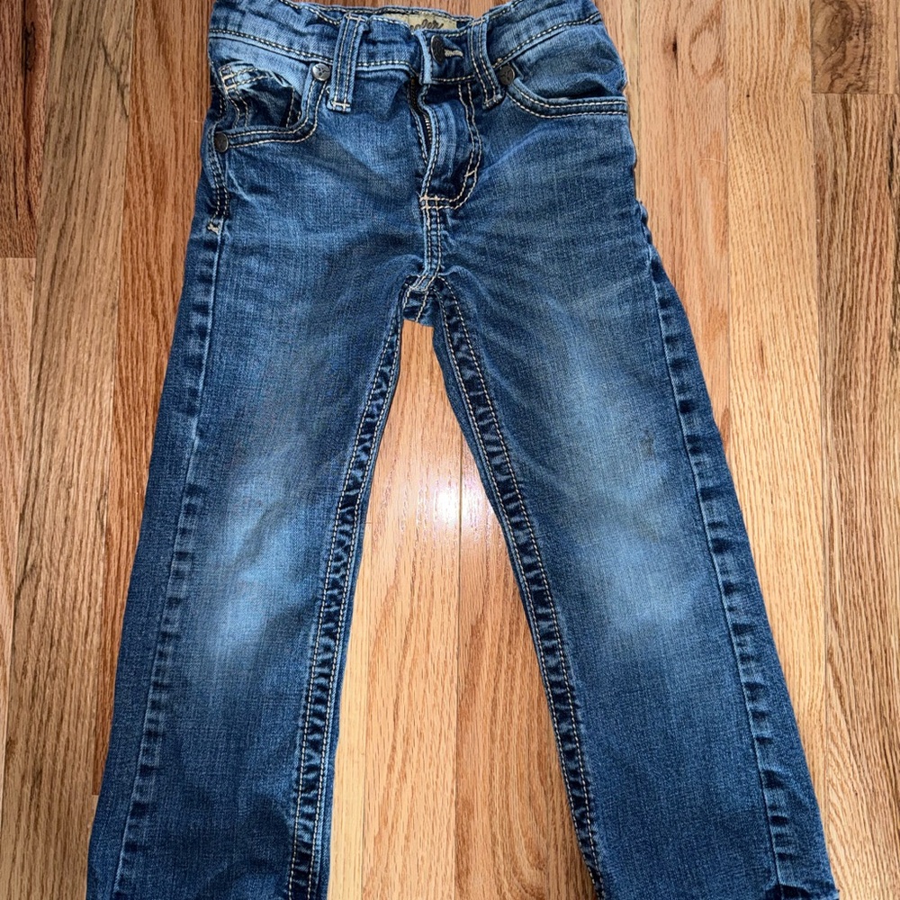 Boys Wrangler 20x Size 5 Blue Jeans